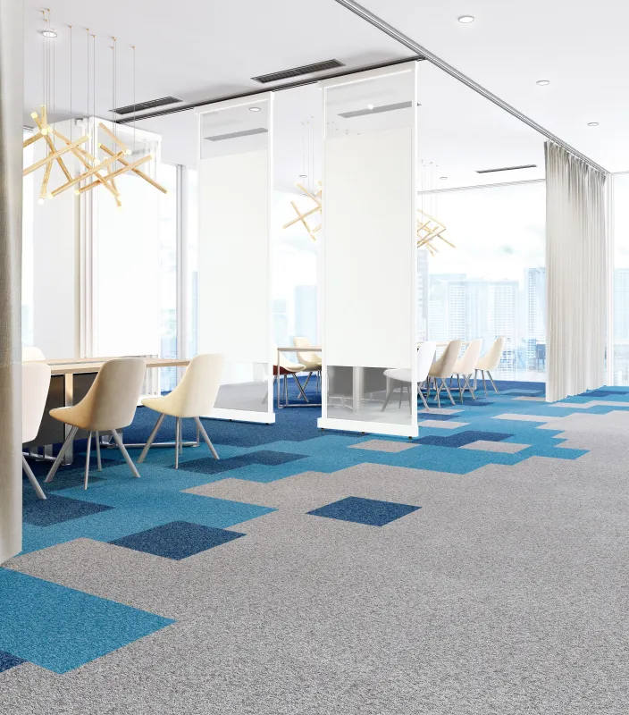 サンゲツの「NTカーペットタイルシリーズ」でCO2削減、長寿命化を実現